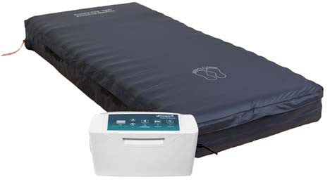 The Protekt Aire 5000DX Deluxe Alternating Pressure Mattress with Low Air Loss offers therapies in one system from ambervista.shop