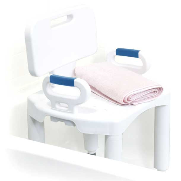 Drive Medical Premium Series Shower Chair with Back and Arms