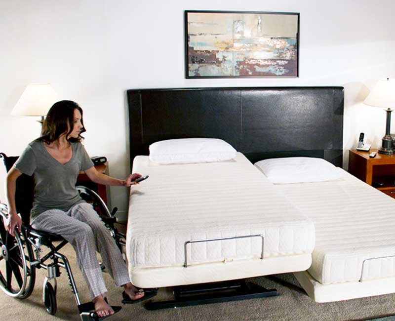 Transfer Master Supernal Hi-Low Height Adjustable Medical Bed For Home with Weight Capacity