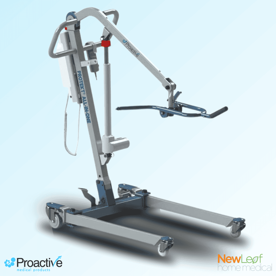 Easily adjust base width with convenient foot pedal