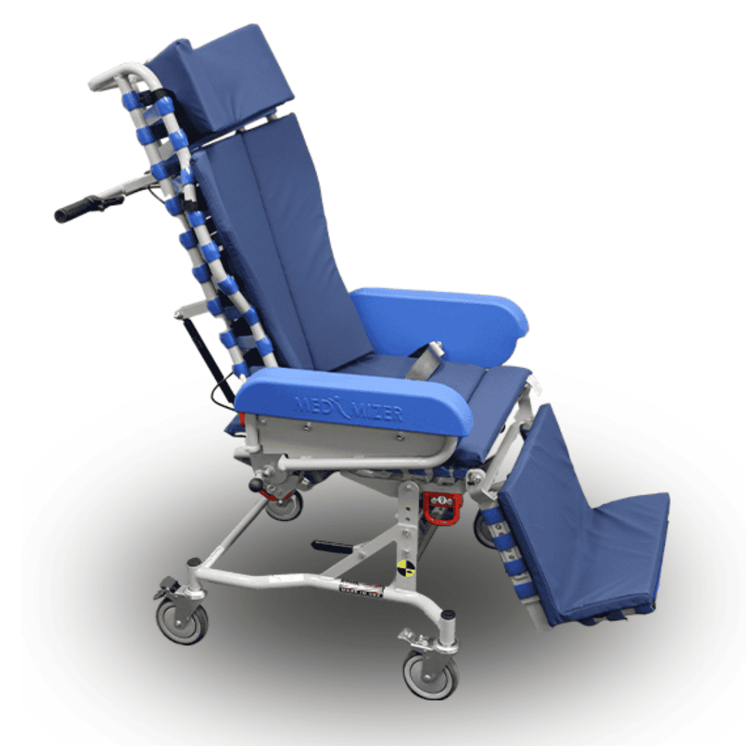 The Med-Mizer FlexTilt Chair is the ultimate solution for patients, seniors, and individuals with mobility challenges who require comfort, independence, and easy positioning.
