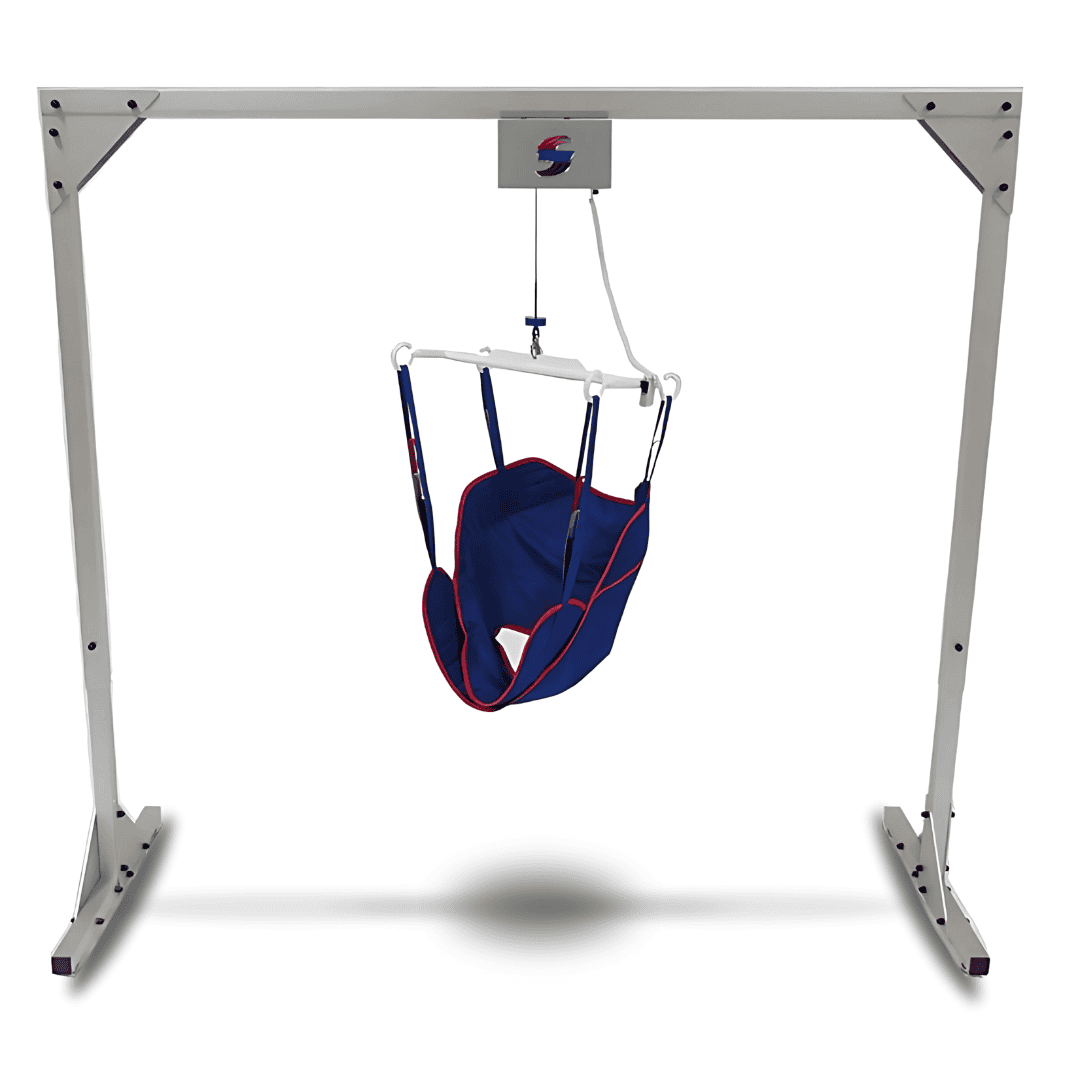 Titan 500 Freestanding Overhead Patient Lift System by Traxx Mobility (Includes Sling)