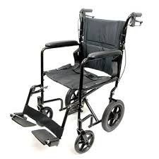 ProBasics Deluxe Aluminum Transport Wheelchair - 19" x 16" Seat