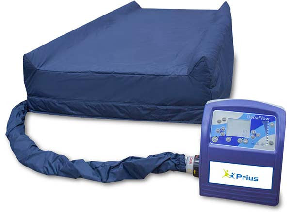 Prius DynaFlow Mattress Systems feature 3-1 Alternating Pressure, Low Air Loss & Pulsation therapies to provide pressure prevention for medium to high risk patients.