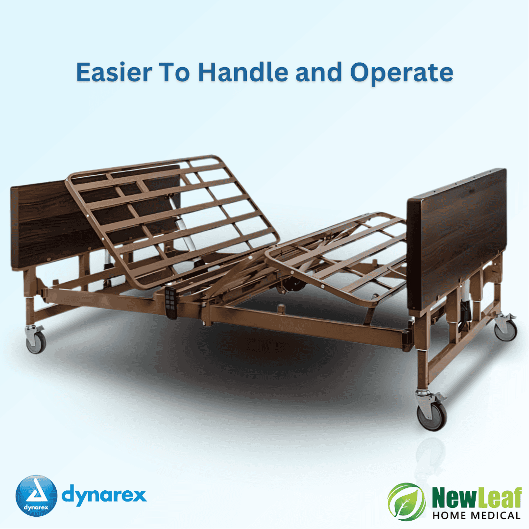 Dynarex Bariatric Bed - 42", 48" & 54"W - Weight Capacity 600, 750 & 1000 lbs