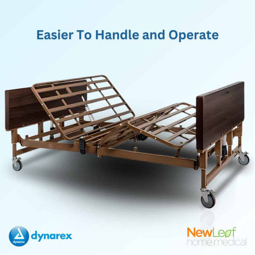Dynarex Bariatric Bed - 42", 48" & 54"W - Weight Capacity 600, 750 & 1000 lbs