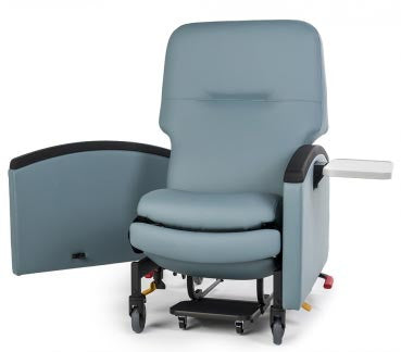 Both arms swing-away for easier patient transfers and convenient cleaning