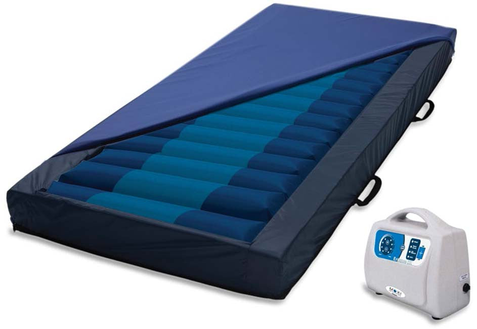 MOXI Fusion APT 2-in-1 Alternating Pressure Mattress System is available in 36"& 38" widths and 80" to 84" lengths.