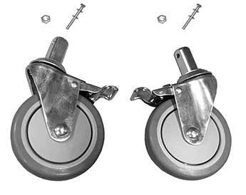 Image of replacement Rear Locking Caster Kit for IH6077A Clinical 3-Position Recliners, part 1126606.