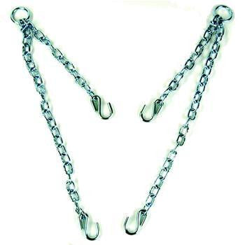 Optional Invacare Lift Chain set 9071 can be used on any four point connection patient sling. Center Loop to Head End: 12-1/2". Center Loop to Low End: 22". Allows more precise adjustment for patient positioning.