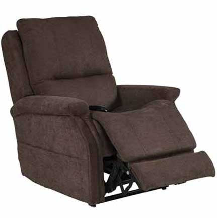 The Metro Infinity Position Chaise Lounger is available in two standard Saville fabric options (Brown and  Grey). Shown in Saville Brown upholstery.