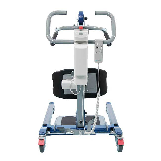 The Protekt 600 Stand Sit-To-Stand Powered Patient Lift is ergonomically designed for safe and smooth patient transfers to and from a seated position. The Protekt Stand 600 is extremely helpful with transfers around the home—from Bed, Chair, Toilet, Wheelchair, etc.