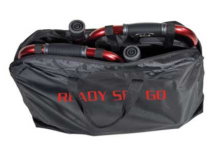 The Portable Folding Travel Walker includes a convenient travel bag for easy transport.