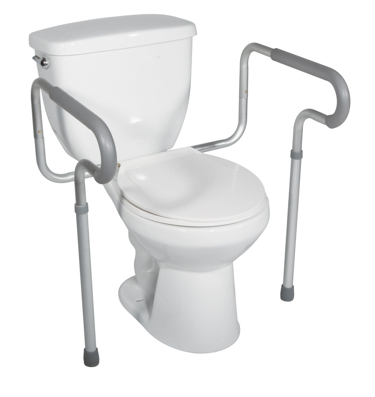 Drive Medical Adjustable Toilet Safety Frame with Padded Armrests