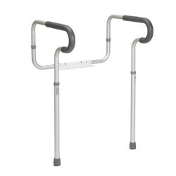 Drive Medical Adjustable Toilet Safety Frame with Padded Armrests