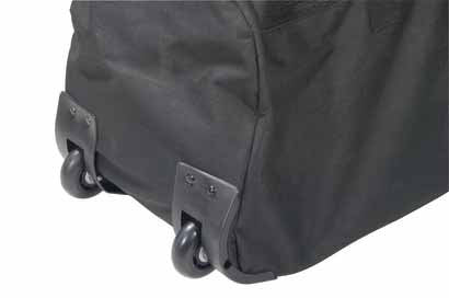 A wheeled carrying bag is included with the Travelite Transport Chair.