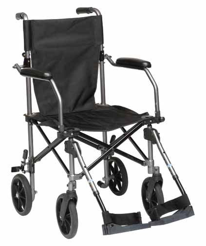 Travelite Transport Chair TC005GY is sturdy, yet lightweight.