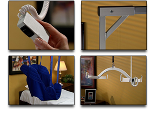 Titan 500 Freestanding Overhead Patient Lift System by Traxx Mobility (Includes Sling)