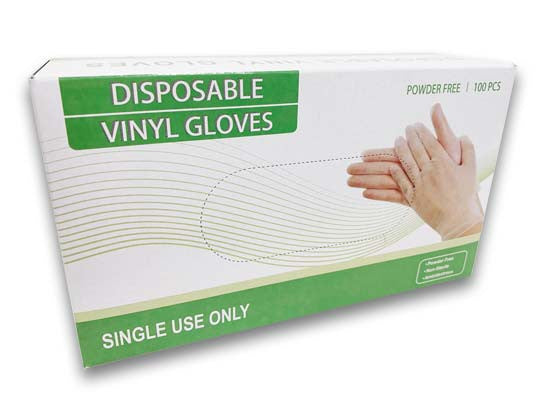 Disposable Vinyl Exam Gloves are a cost-effective option for safe, non-sterile exam use and patient care. Available by Box of 100, Case of 600, and Case of 1000.