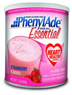 PhenylAde Essential Drink Mix - Strawberry, 16 oz Can