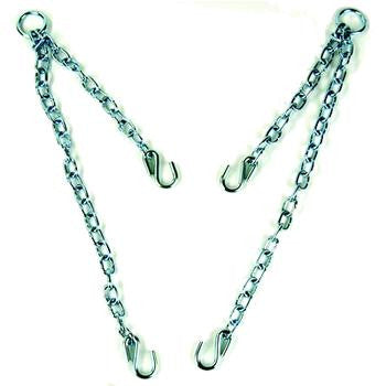 Invacare Lift Chain set 9071 can be used on any four point connection patient sling. Center Loop to Head End: 12-1/2". Center Loop to Low End: 22". Allows more precise adjustment for patient positioning.