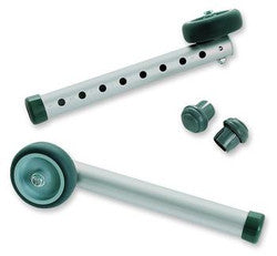 Fixed Wheels with Rear Glide Tips - 3" Wheels (Pack of 2)